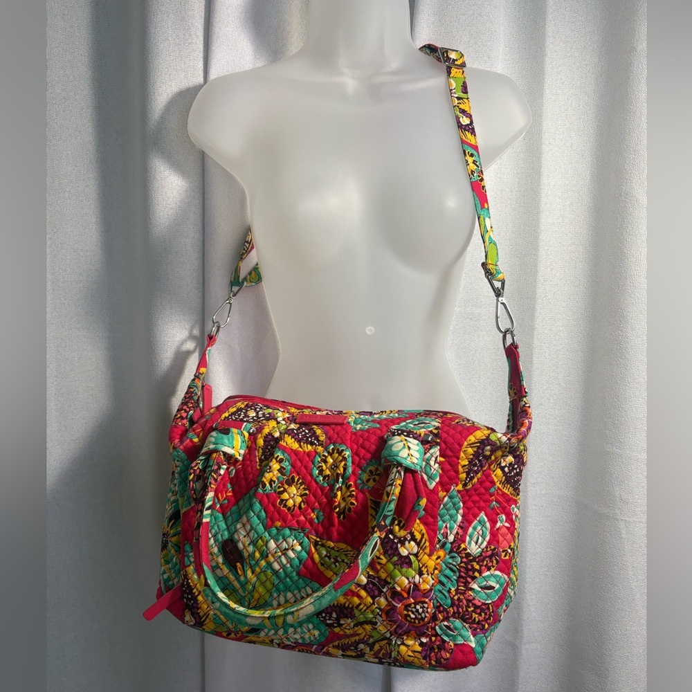 NEW Vera Bradley Hadley Rumba Quilted‎ Satchel Bag Tote Purse NWT